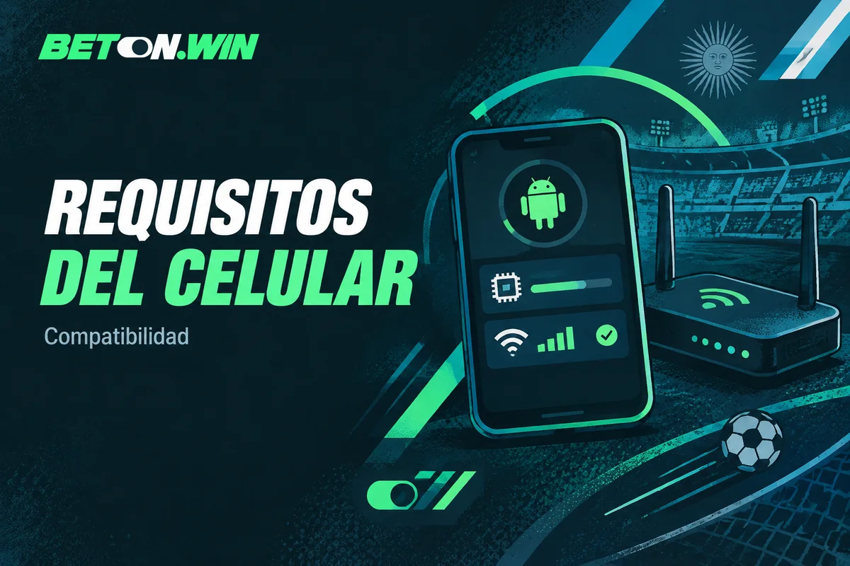 Celular junto a router y datos de compatibilidad técnica