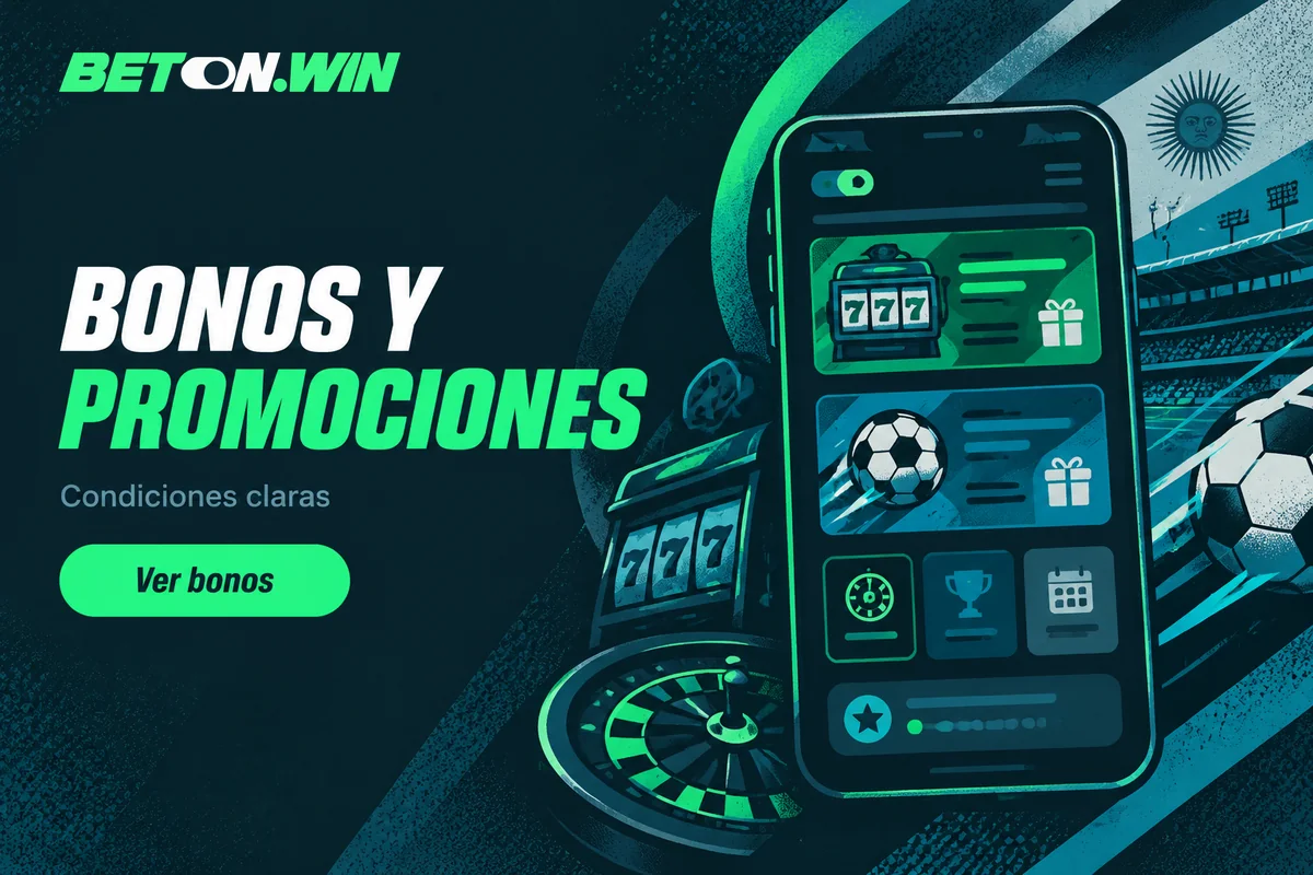 Pantalla de promociones con bonos y puntos de fidelidad