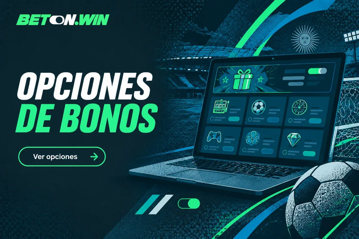 Laptop con tienda de bonos y opciones de recomendación