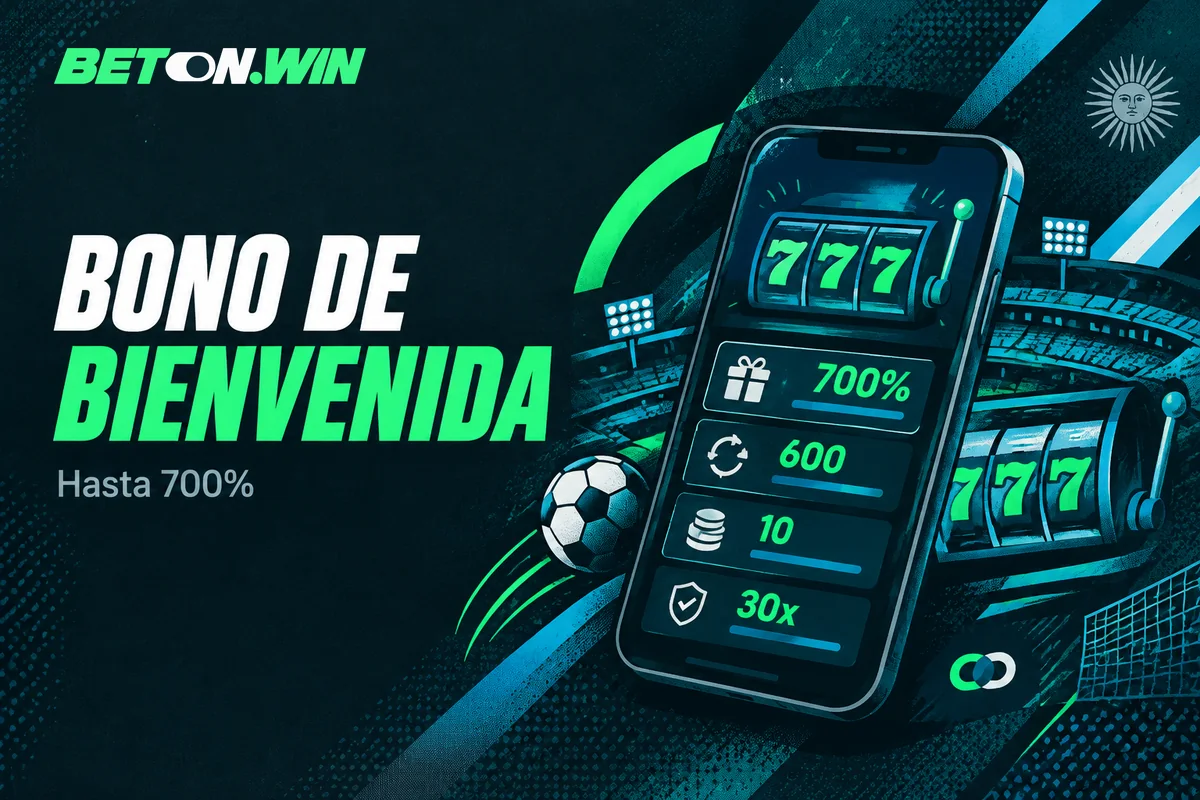 Oferta simulada con giros gratis y condiciones del bono