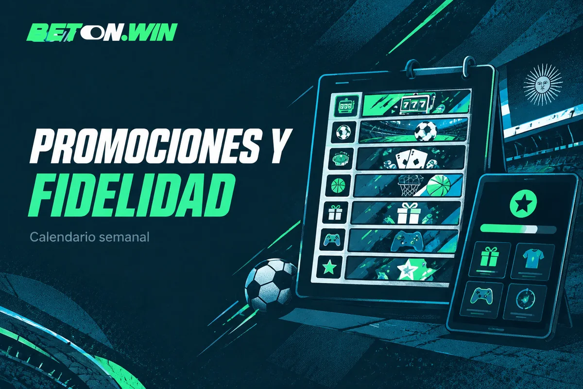 Calendario semanal de promociones y puntos de fidelidad