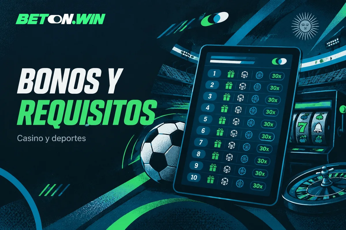 Bonificación de bienvenida y requisito de apuesta