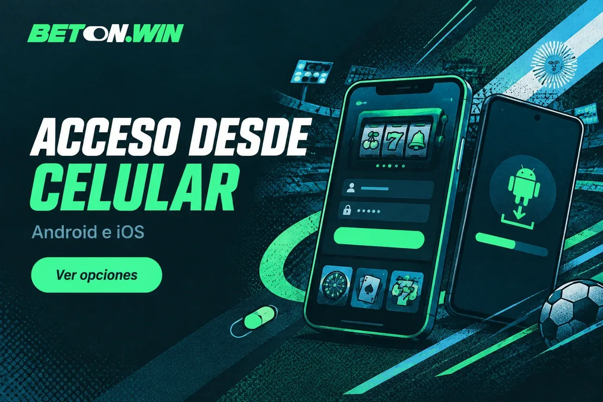 Dos teléfonos muestran acceso móvil y descarga APK