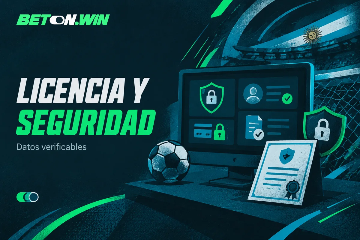 Panel de seguridad junto a licencia y verificación