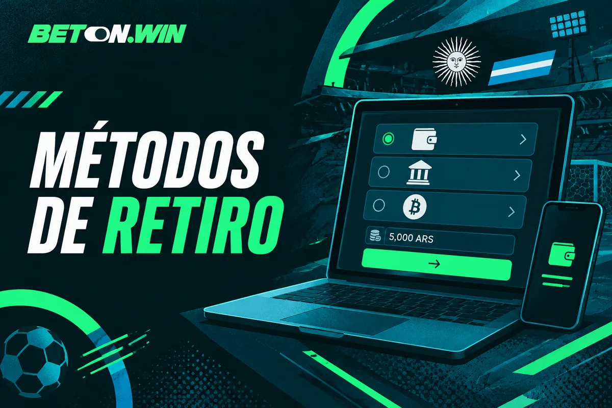 Formulario de retiro con métodos y mínimo indicado