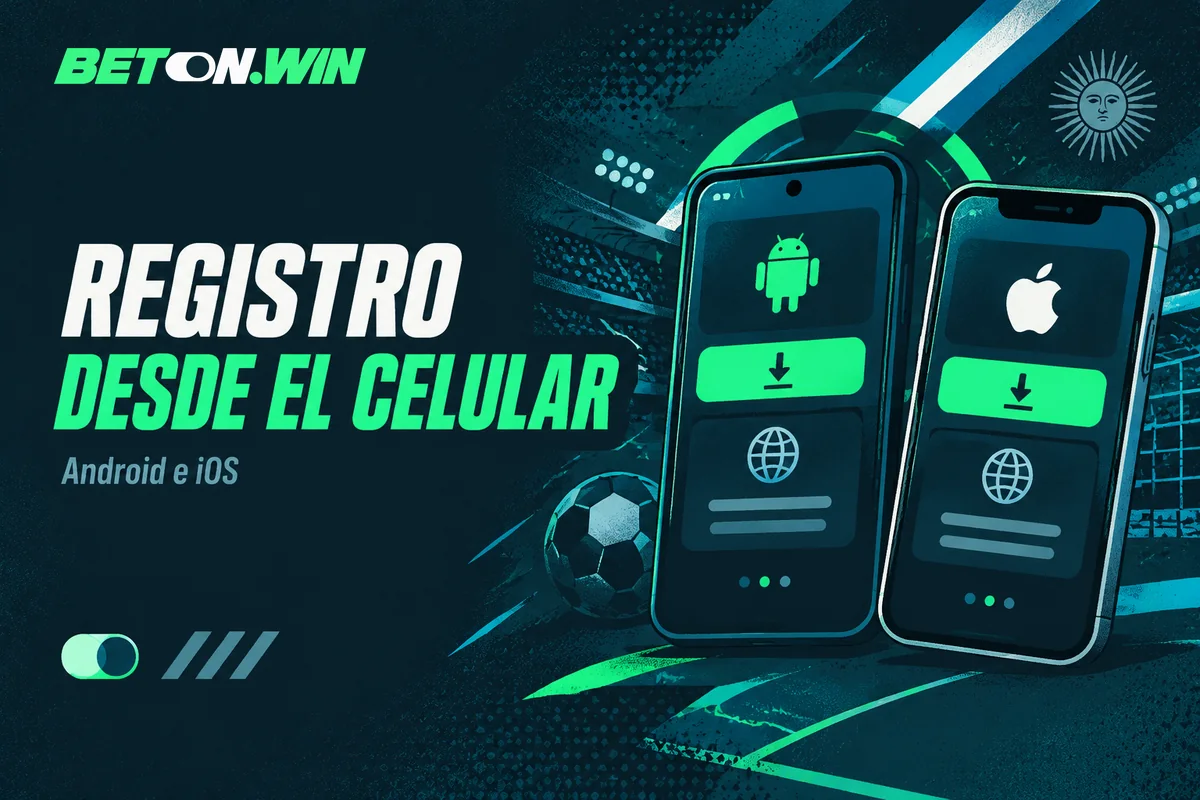Opciones de registro móvil en Android y iPhone
